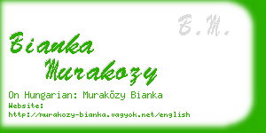 bianka murakozy business card